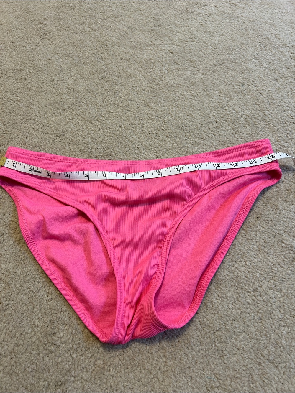 Pink Ribbed Bikini Bottoms - Picture 8 of 8